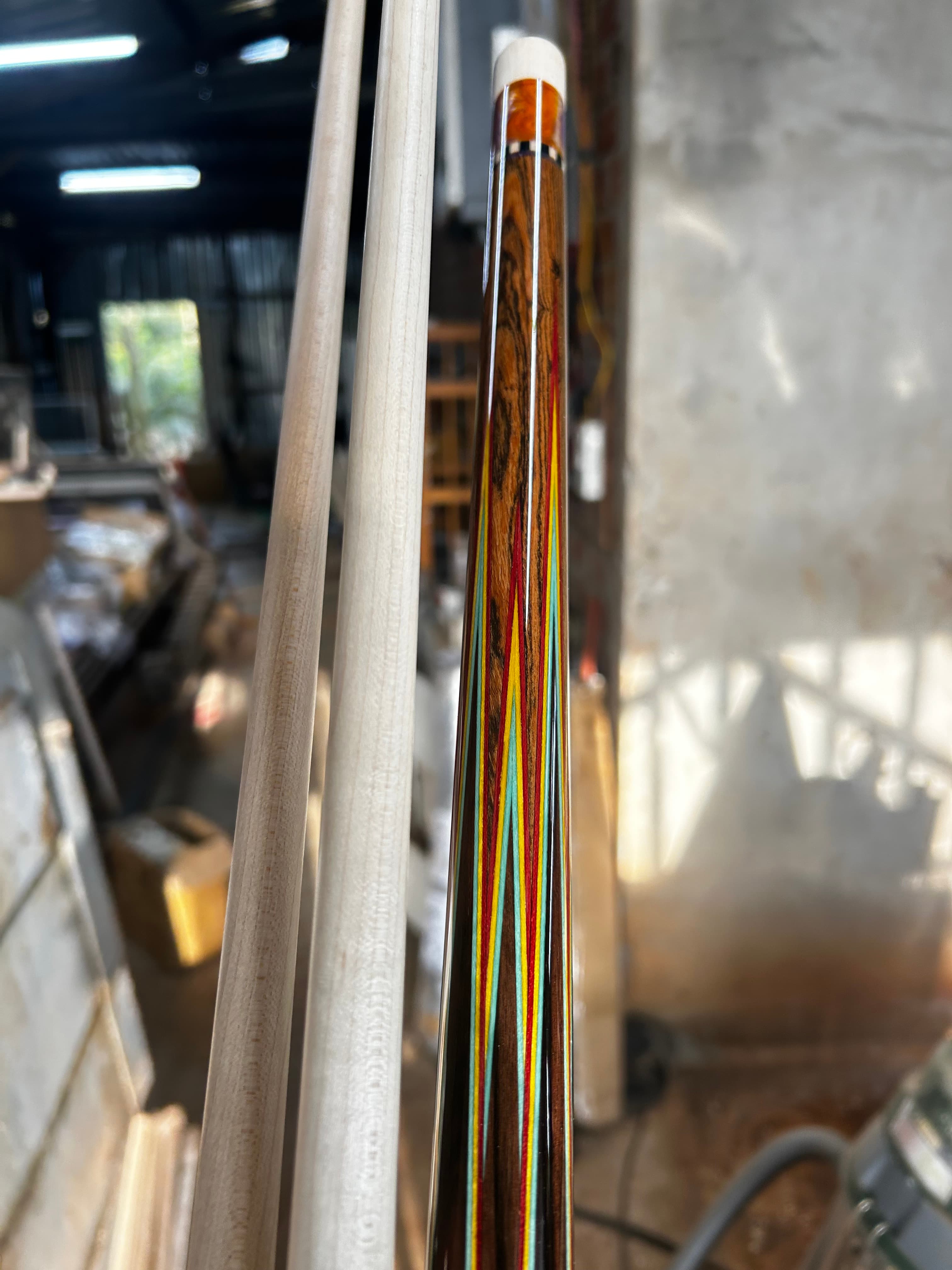 Cơ bida chỉa bocote ghép mắt chim thumbnail 6