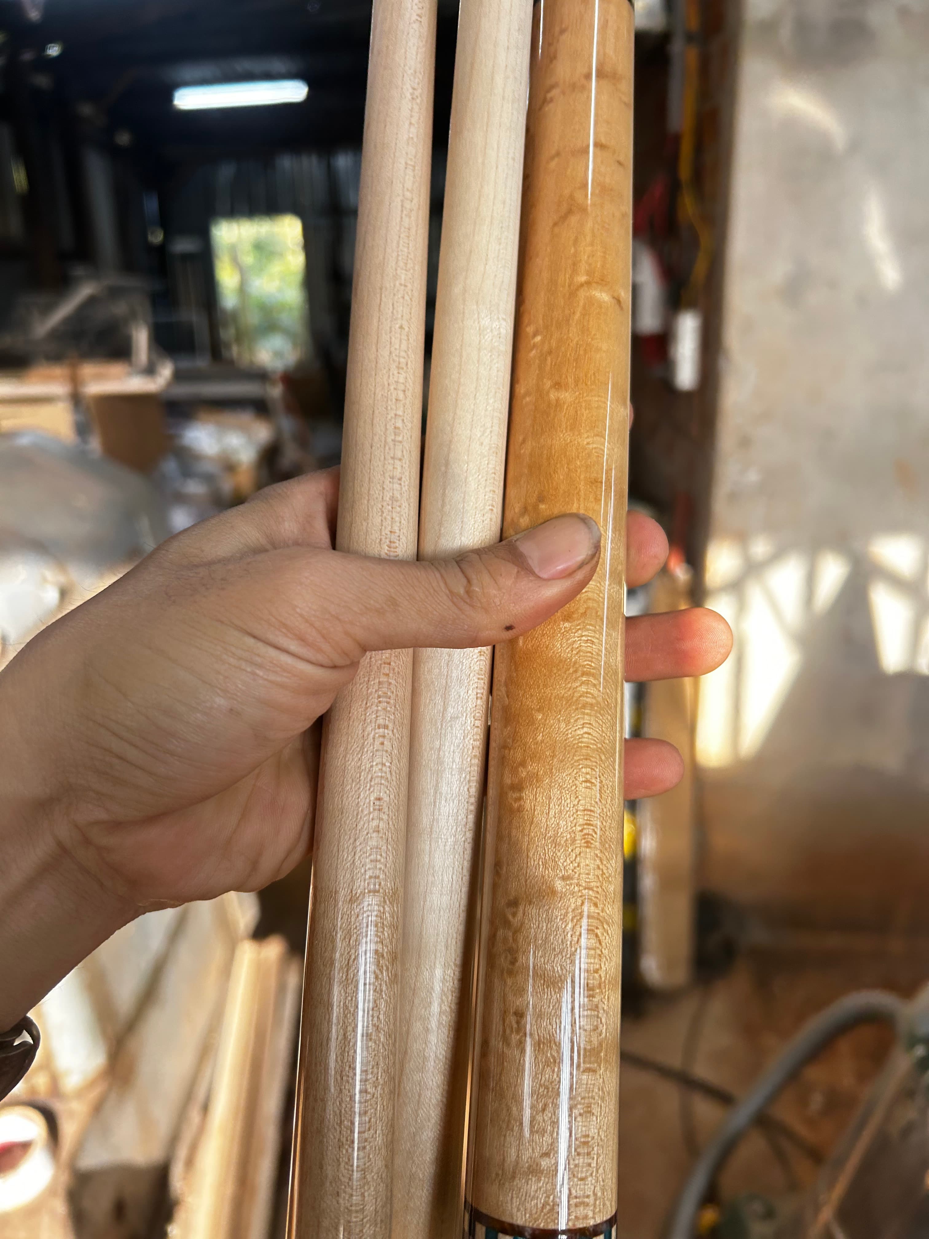 Cơ bida chỉa bocote ghép mắt chim thumbnail 7
