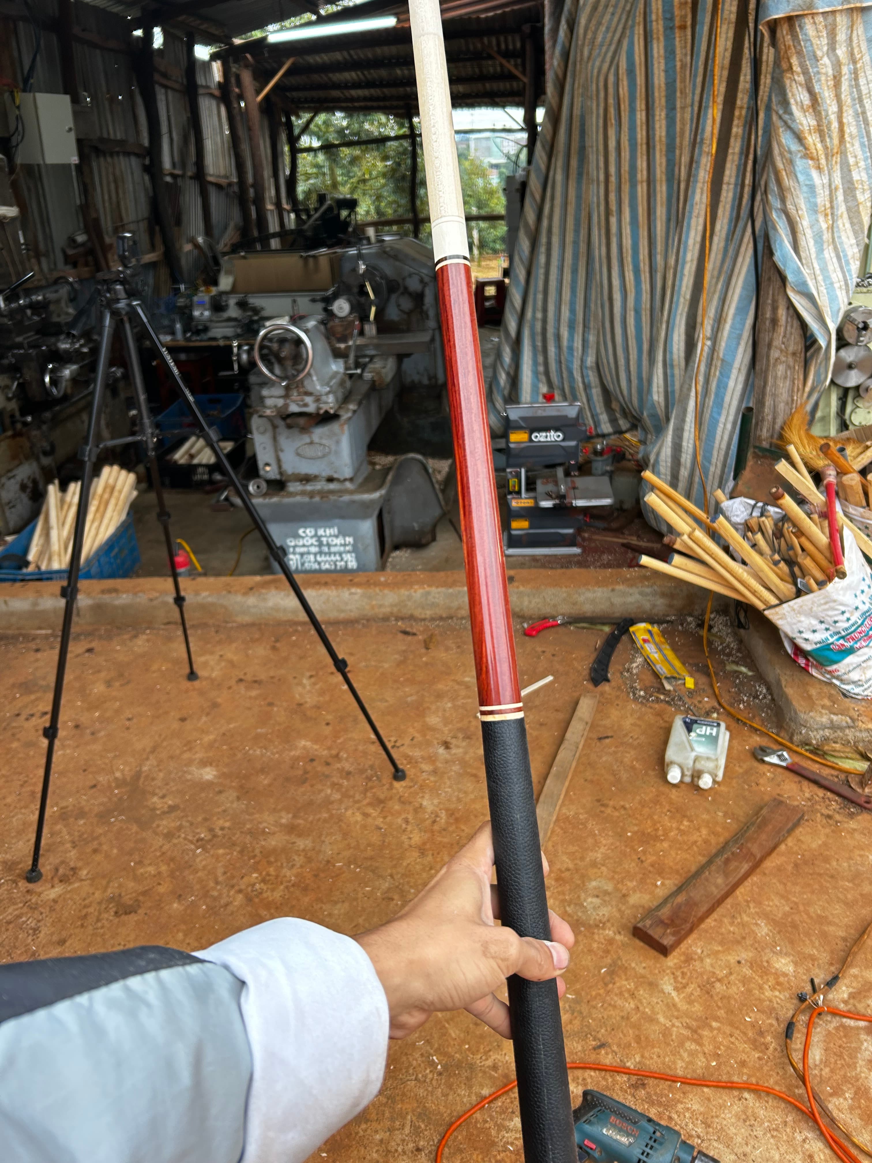 Cơ bida Cẩm – Phong – Cẩm bọc da thumbnail 4