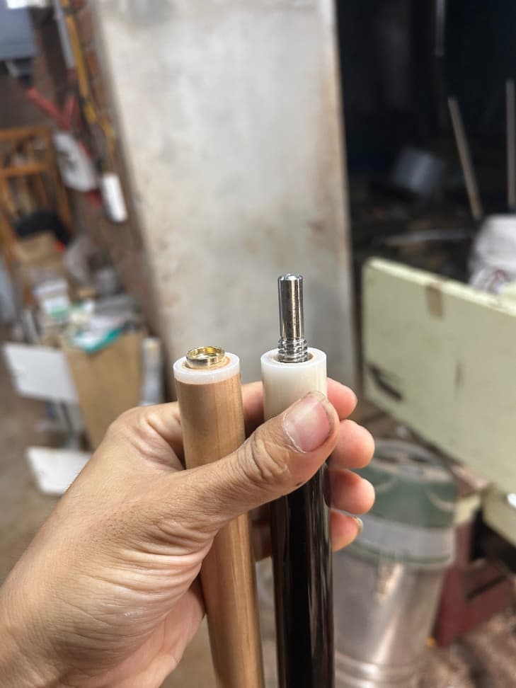 Cơ bida 3C full gỗ mun black ebony thumbnail 5