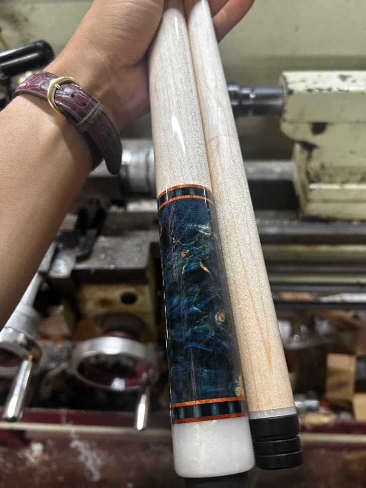 Cơ bida gỗ xanh dương stabwood nu thumbnail 2