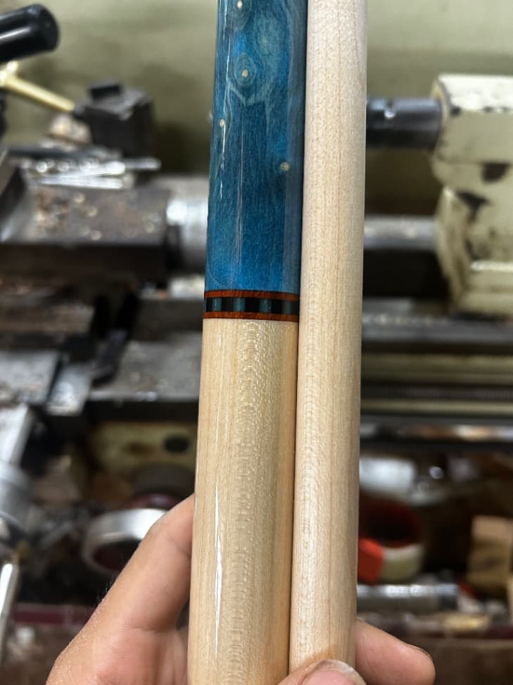 Cơ bida gỗ xanh dương stabwood nu thumbnail 4